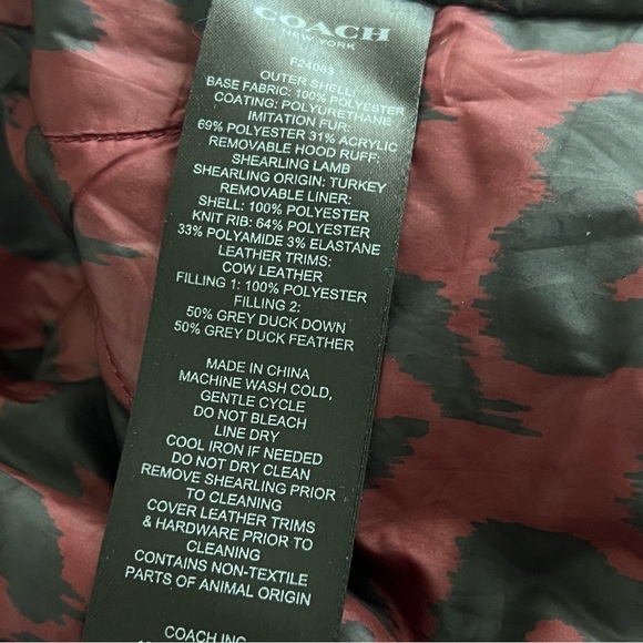 Coach Down Jacket S - Picture 2 of 4